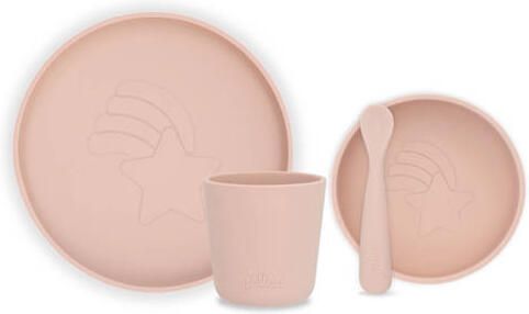 Jollein dinerset siliconen Pale pink Serviesset Roze Effen - Foto 4