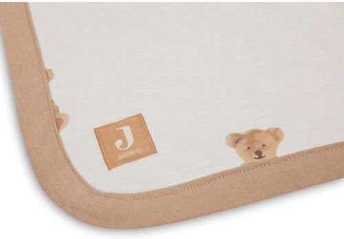 Jollein gevoerde baby wiegdeken Jersey 75x100cm Teddy Bear Babydeken Ecru - Foto 4