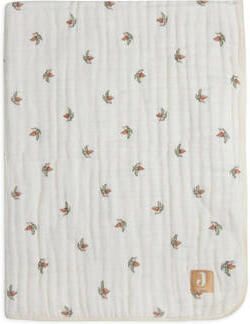 Jollein hydrofiele baby wiegdeken 75x100 cm Rosehip Babydeken Ecru All over print - Foto 4