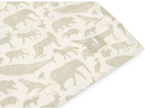 Jollein hydrofiele doek large 115x115cm Animals set van 2 Olive Green Hydrofiele luiers Groen - Foto 3