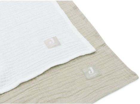 Jollein Hydrofiele Doek Large 115x115cm Olive Green Ivory (2pack) Hydrofiele luiers Groen - Foto 4