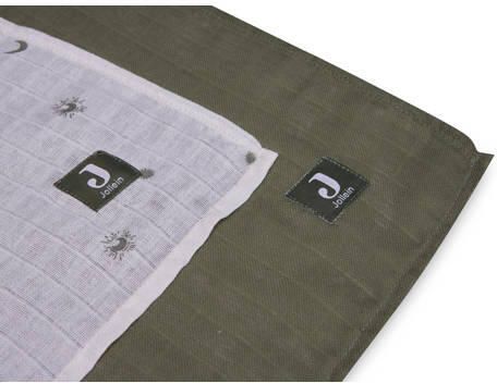 Jollein hydrofiele doek Large 115x115cm Stargaze Leaf Green set van 2 Hydrofiele luiers Groen - Foto 3
