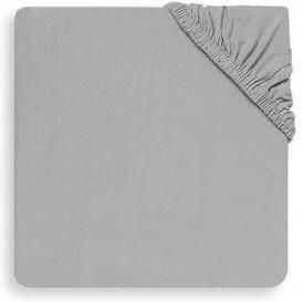 Jollein katoenen hoeslaken wieg 40x80 90cm soft grey Grijs Personage - Foto 2