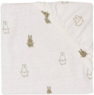 Jollein katoenen jersey wieg hoeslaken 40 50x80 90cm Happy Miffy Olive Green Groen