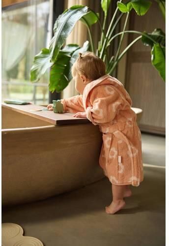 Jollein kinderbadjas met print roze Katoen Overslagkraag - Foto 2