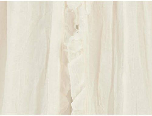 Jollein klamboe vintage 245cm ruffle ivory Baby klamboe Wit