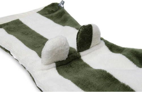 Jollein lange washand Stripe Terry Leaf Green Hydrofiele washandjes Groen - Foto 3