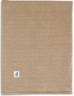 Jollein ledikantdeken Velvet Pure Knit Biscuit Babydeken Bruin Effen - Foto 3