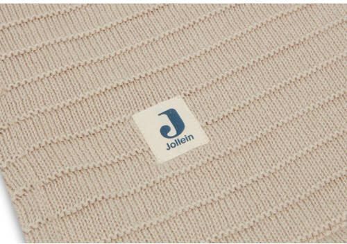 Jollein ledikantdeken Velvet Pure Knit Nougat Babydeken Beige Effen - Foto 2