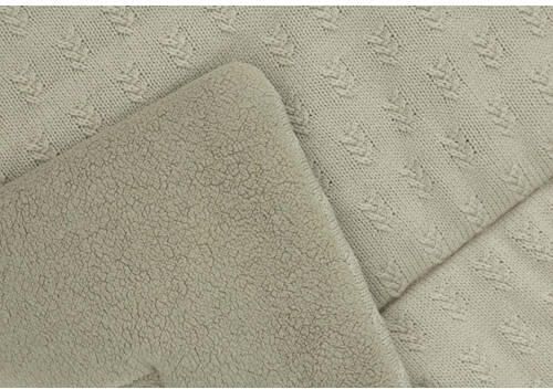 Jollein reversible boxkleed 75x95cm Grain Knit Olive Green Groen - Foto 3