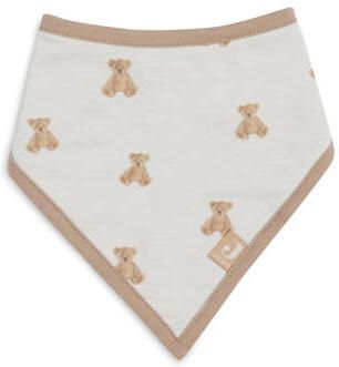 Jollein Slab Bandana Teddy Bear (2pack) Bandana slab Ecru Dierenprint