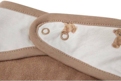 Jollein Slab Bandana Teddy Bear (2pack) Bandana slab Ecru Dierenprint - Foto 3