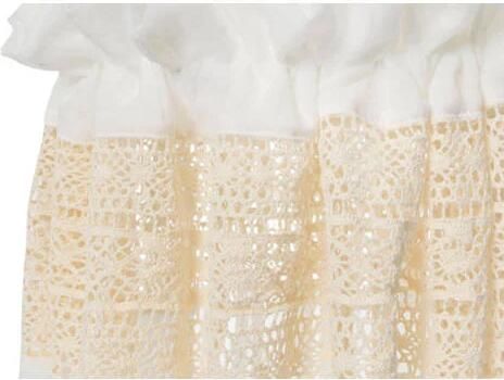 Jollein vintage sluier 155 cm Boho Lace Ivory Baby sluier Ecru Effen