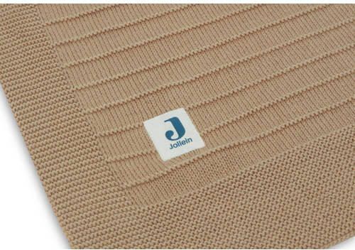 Jollein wiegdeken Pure Knit Biscuit Babydeken Bruin Effen - Foto 3