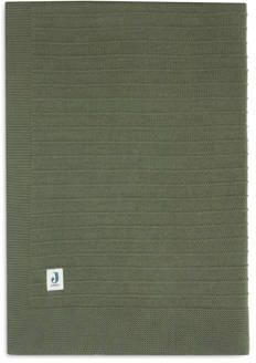 Jollein ledikantdeken Pure Knit Leaf Green Babydeken Groen Effen - Foto 3