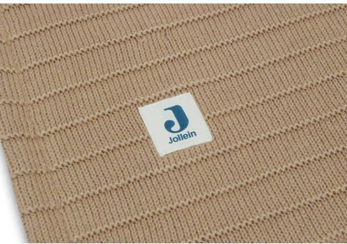 Jollein wiegdeken Velvet Pure Knit Biscuit Babydeken Bruin Effen - Foto 5