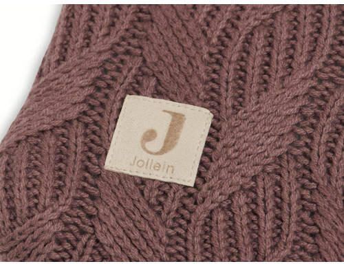 Jollein XL aankleedkussenhoes 75x85cm Spring knit chestnut Bruin Effen