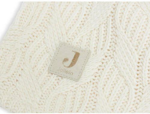 Jollein XL aankleedkussenhoes 75x85cm Spring knit ivory Wit Effen