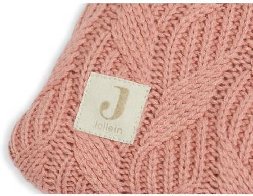 Jollein XL aankleedkussenhoes 75x85cm Spring knit rosewood Roze Effen