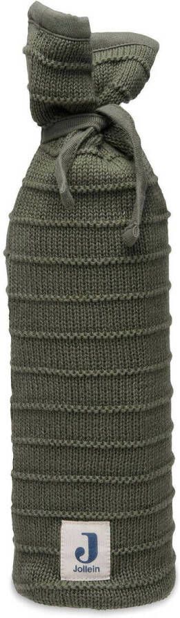 Jollein kruikenzak Pure Knit Leaf Green Groen Effen