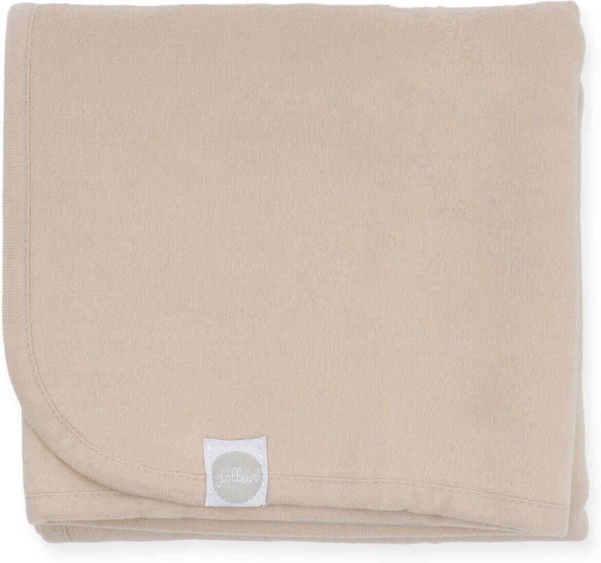Jollein baby ledikant deken 100x150cm nougat Babydeken Beige Effen - Foto 3