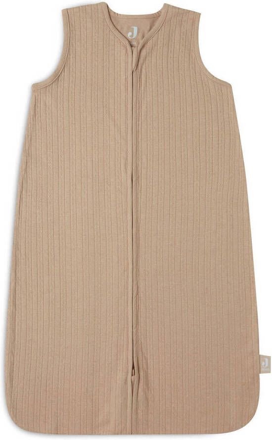 Jollein jersey baby zomer slaapzak Ajour Biscuit Babyslaapzak Bruin Effen 110
