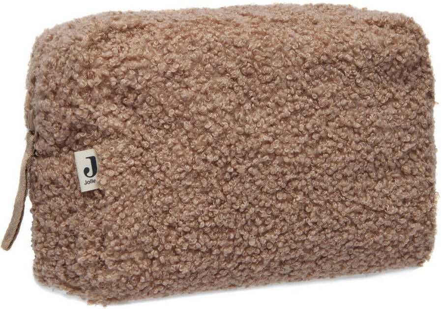 Jollein etui boucle teddy Biscuit Luieretui Bruin Effen