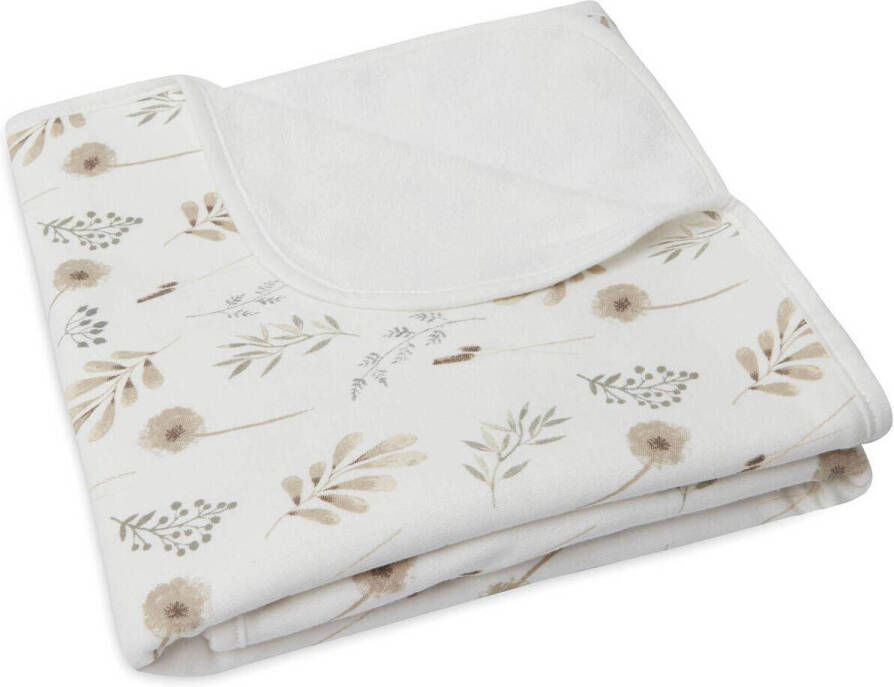 Jollein jersey baby wiegdeken 75x100cm Wild Flowers Babydeken Wit Bloe - Foto 3