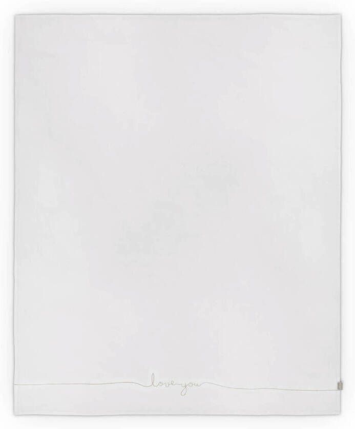 Jollein baby wieglaken 75x100cm Love you nougat Babylaken Wit Tekst - Foto 3