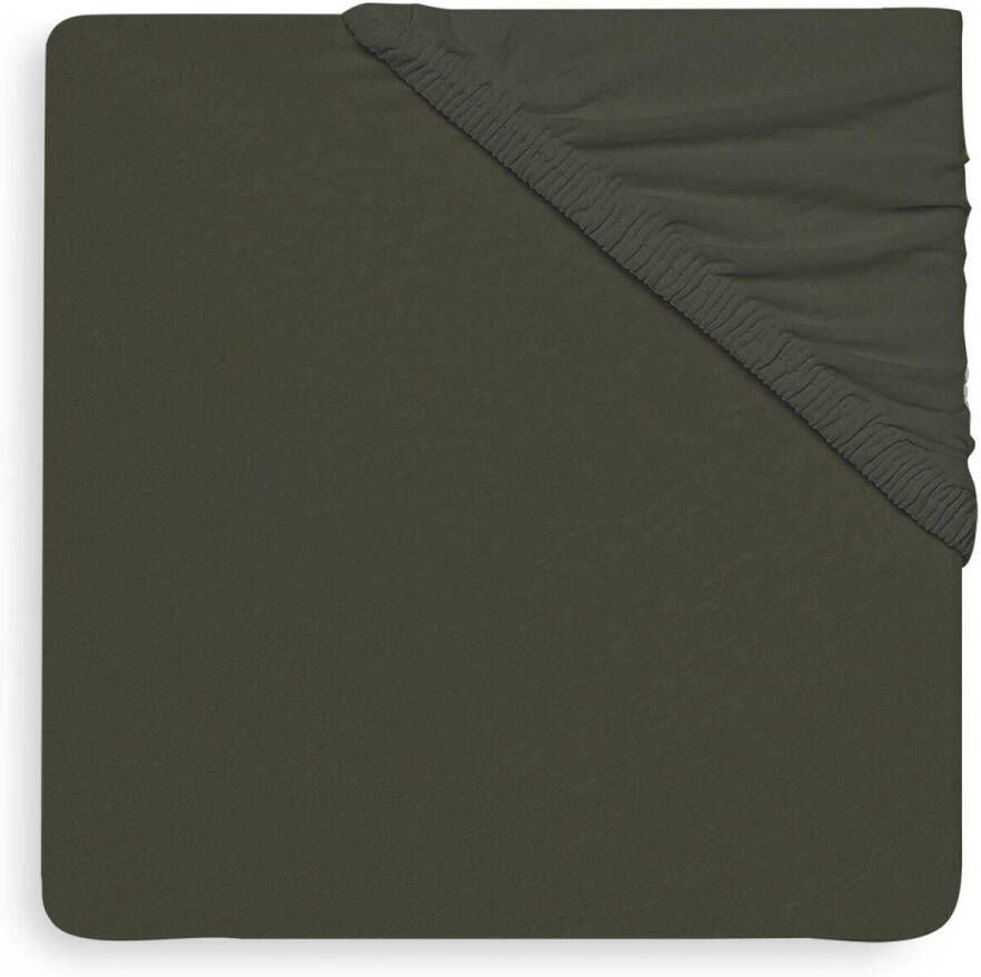 Jollein katoenen jersey wieg hoeslaken 40 50 x80 90 cm Leaf Green Groen