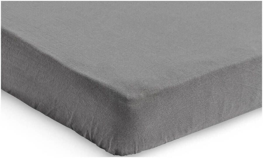 Jollein jersey wieg hoeslaken 40x80 90cm grey Grijs Effen - Foto 2