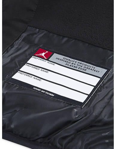 Jordan gewatteerde jas zwart Jongens Polyester Capuchon Effen maat 128-134 - Foto 2
