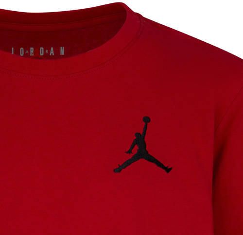 Jordan longsleeve rood T-shirt Katoen Ronde hals Logo maat 128-134 - Foto 2