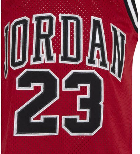 Jordan singlet rood zwart wit T-shirt Polyester Ronde hals maat 134-146 - Foto 2