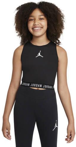 Jordan sporttop zwart Meisjes Polyester Ronde hals Printopdruk maat 164-176