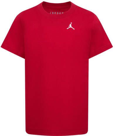Jordan T-shirt rood Katoen Ronde hals Effen maat 116-122