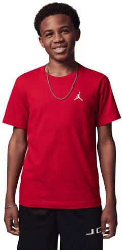Jordan T-shirt rood Katoen Ronde hals Effen maat 164-176
