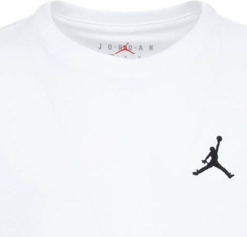 Jordan T-shirt wit Katoen Ronde hals Effen maat 104-110 - Foto 2