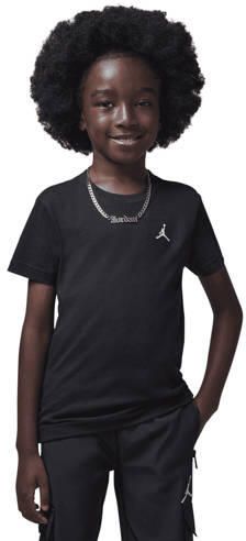 Jordan T-shirt zwart Katoen Ronde hals Effen maat 164-176
