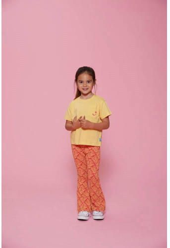 Jubel flared broek Lazy Lagoon fuchsia oranje Roze Meisjes Stretchkatoen - Foto 4