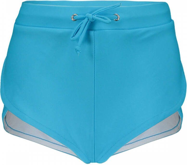 Just Beach strandshort blauw Meisjes Polyamide Effen 128