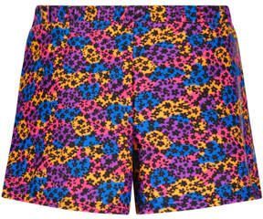 Just Beach strandshort paars blauw zwart Meisjes Polyester Meerkleurig 134 140