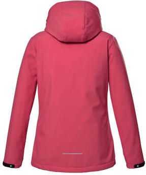 Killtec softshell jack KOS 358 roze Outdoor jas Fleece Capuchon 164