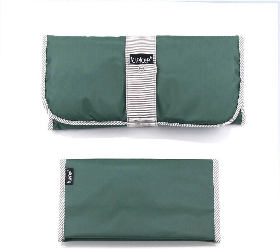 KipKep Napper verschoningsmatje + luieretui calming green Verschoonmatje Groen