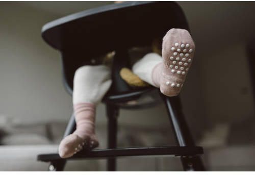 KipKep Blijf-Sokjes met anti-slip nopjes 18-24 mnd Mauve Sokken Roze Katoen - Foto 3