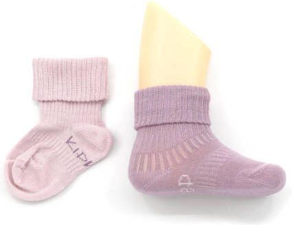 KipKep blijf-sokjes set van 2 pastel violet roze Sokken Paars Katoen 1 - Foto 4