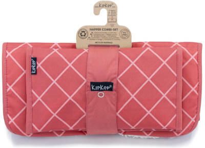 KipKep Napper combi: verschoonmatje met teddy + luieretui dusty clay Roze - Foto 3
