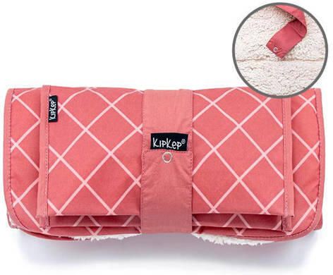 KipKep Napper combi: verschoonmatje met teddy + luieretui dusty clay Roze - Foto 2