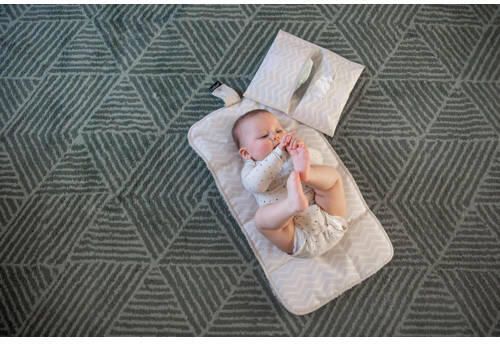 KipKep Napper combi: verschoonmatje met teddy + luieretui sandy wig Beige - Foto 2