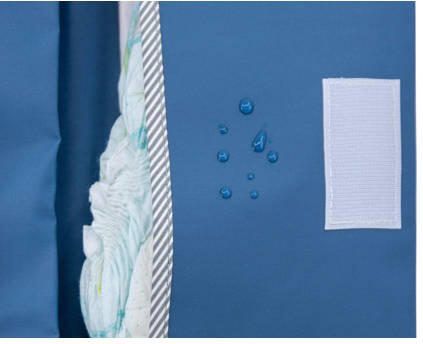 KipKep Napper luieretui denim blue Blauw Effen | Luieretui van